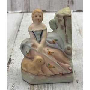 Vintage Made In Japan 1950’s Single Bookend Mary Had A Lamb Colonial Style